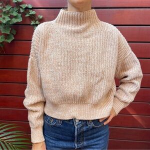Cozy Rue Stiic Tan Women's Sweater - Small